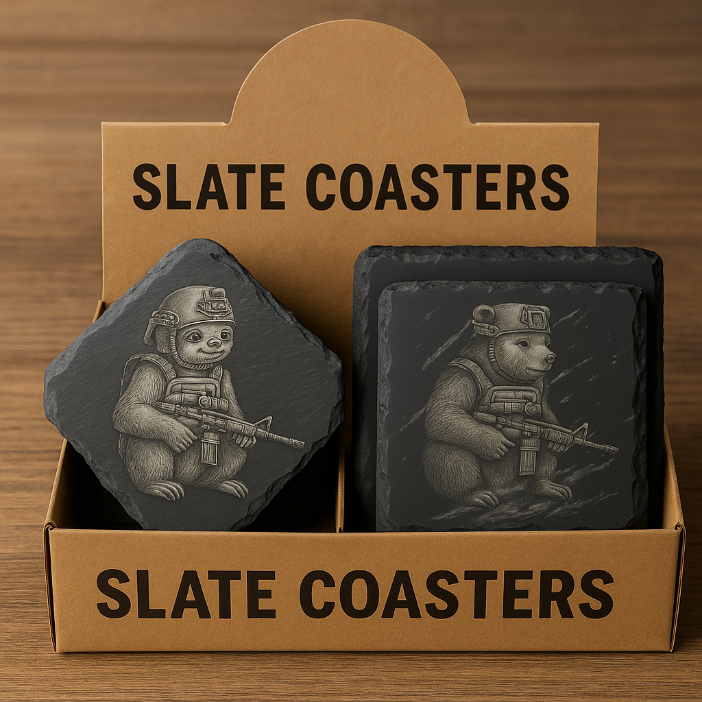 Custom Engraved Slate Coasters