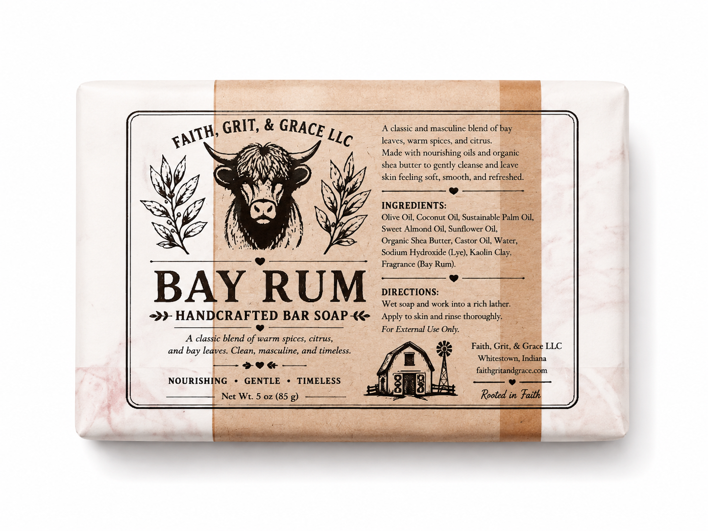 Handcrafted Natural Bar Soap