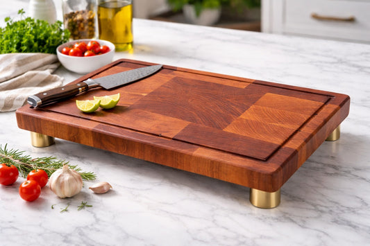 Handcrafted End Grain Cutting Board - Premium Butcher Block