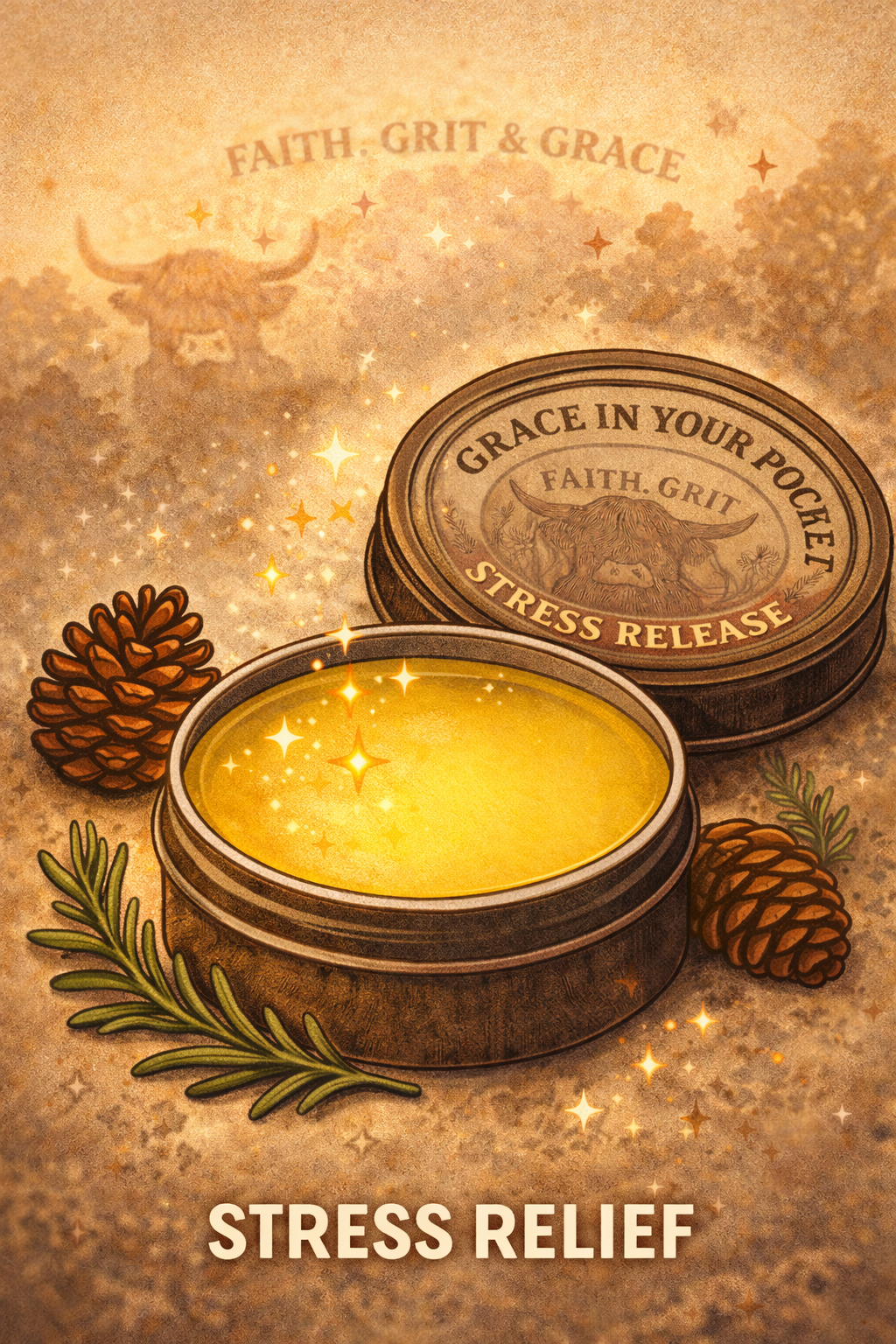 Grace in Your Pocket – Calming Herbal Salve for Stress & Anxiety Support