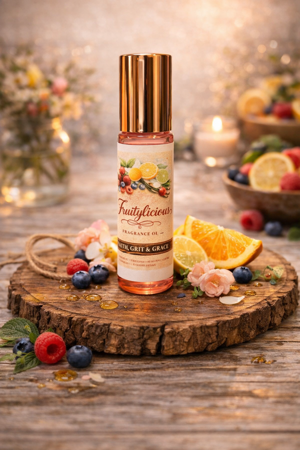 Faith, Grit & Grace Roll-On Oil Perfume | Long-Lasting Botanical Fragrance