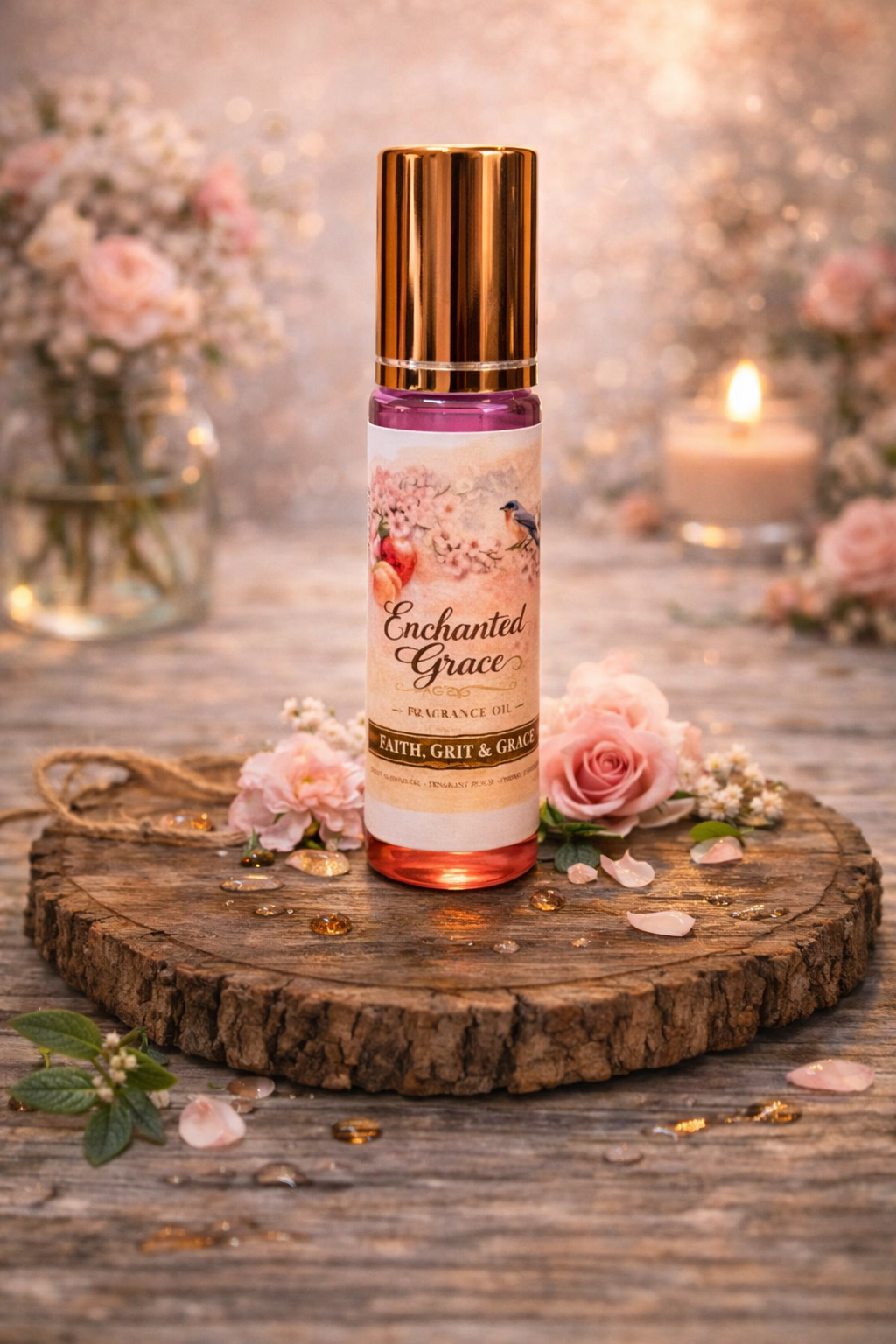 Faith, Grit & Grace Roll-On Oil Perfume | Long-Lasting Botanical Fragrance