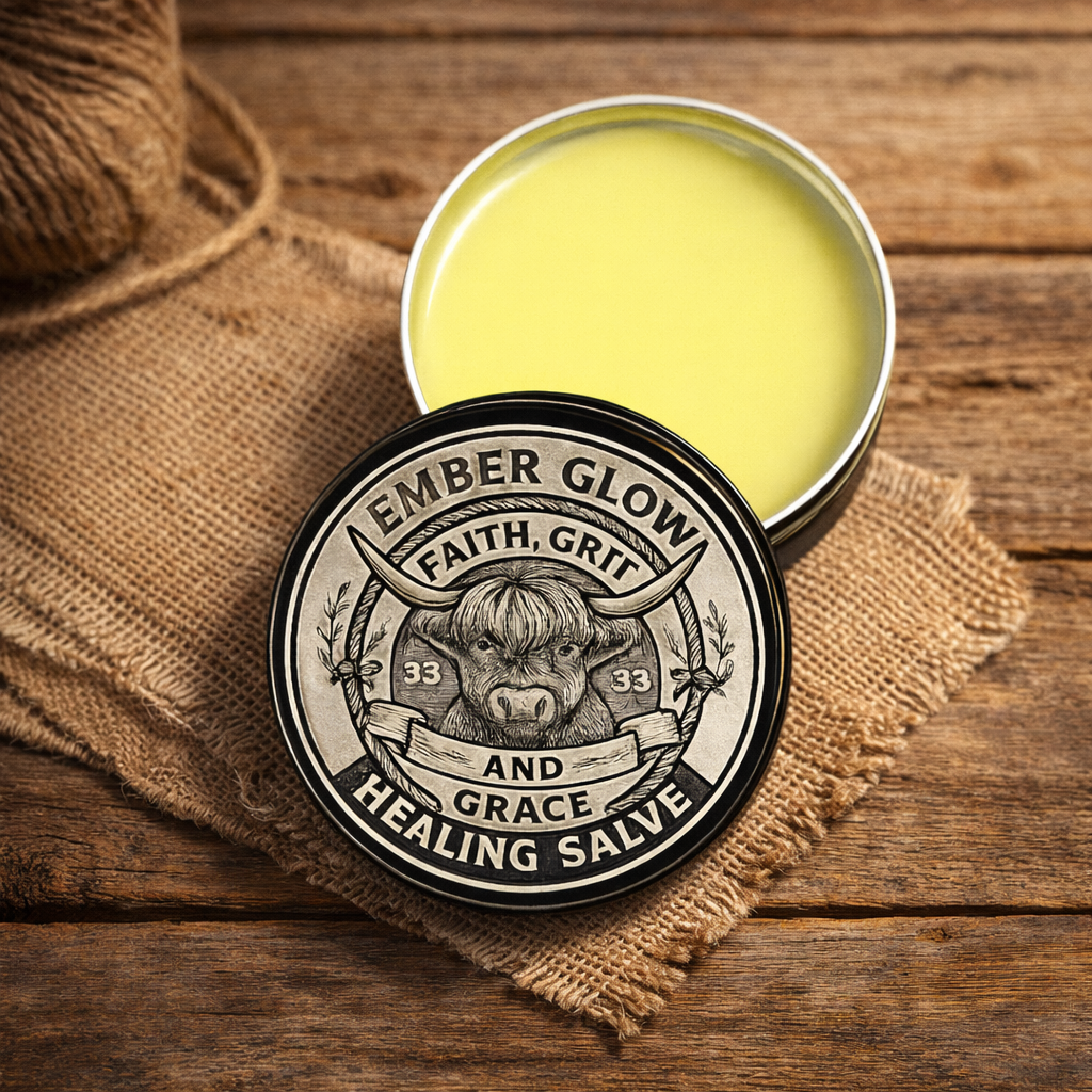Ember Glow – Soothing Herbal Salve for Tattoos, Burns, Scrapes & Bee Stings