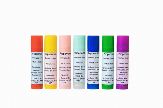 Peppermint Soothing Lip Balm - with a Hint of Chocolate