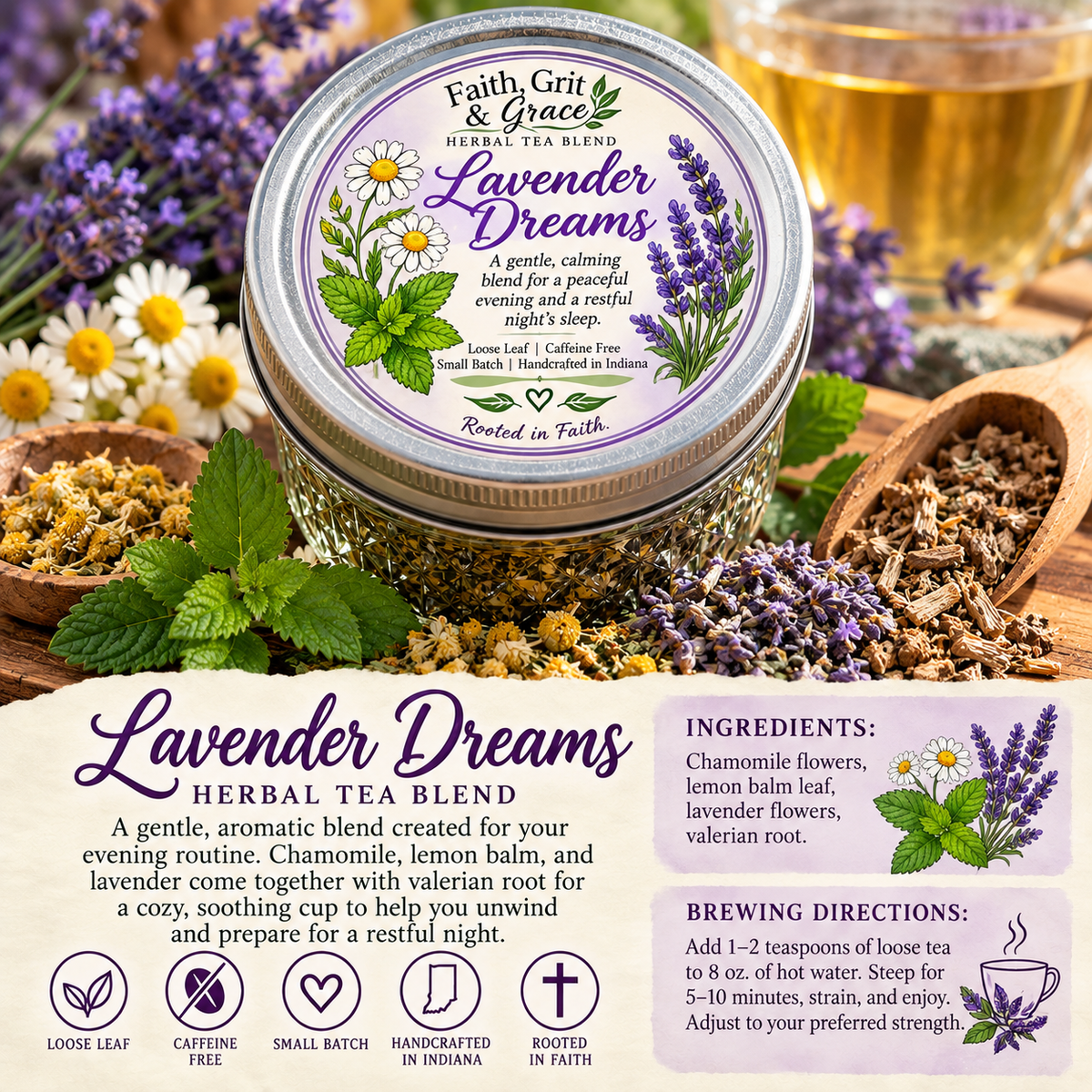 Lavender Dreams Loose Herbal Tea